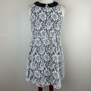 Xhilaration Sleeveless Floral White Lace Midi Dress Size M